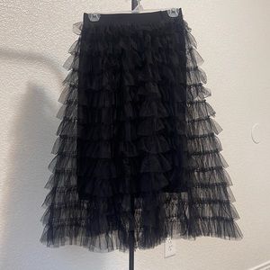 Black taba skirt